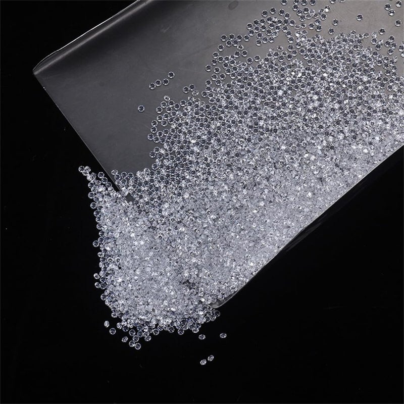 gepas Tiny Moissanite Stone 0.8-3.5mm White D Color Round Brilliant VVS1 Small Size Loose Moissanite Gemstone for Custom Diamond Jewely - Image 3